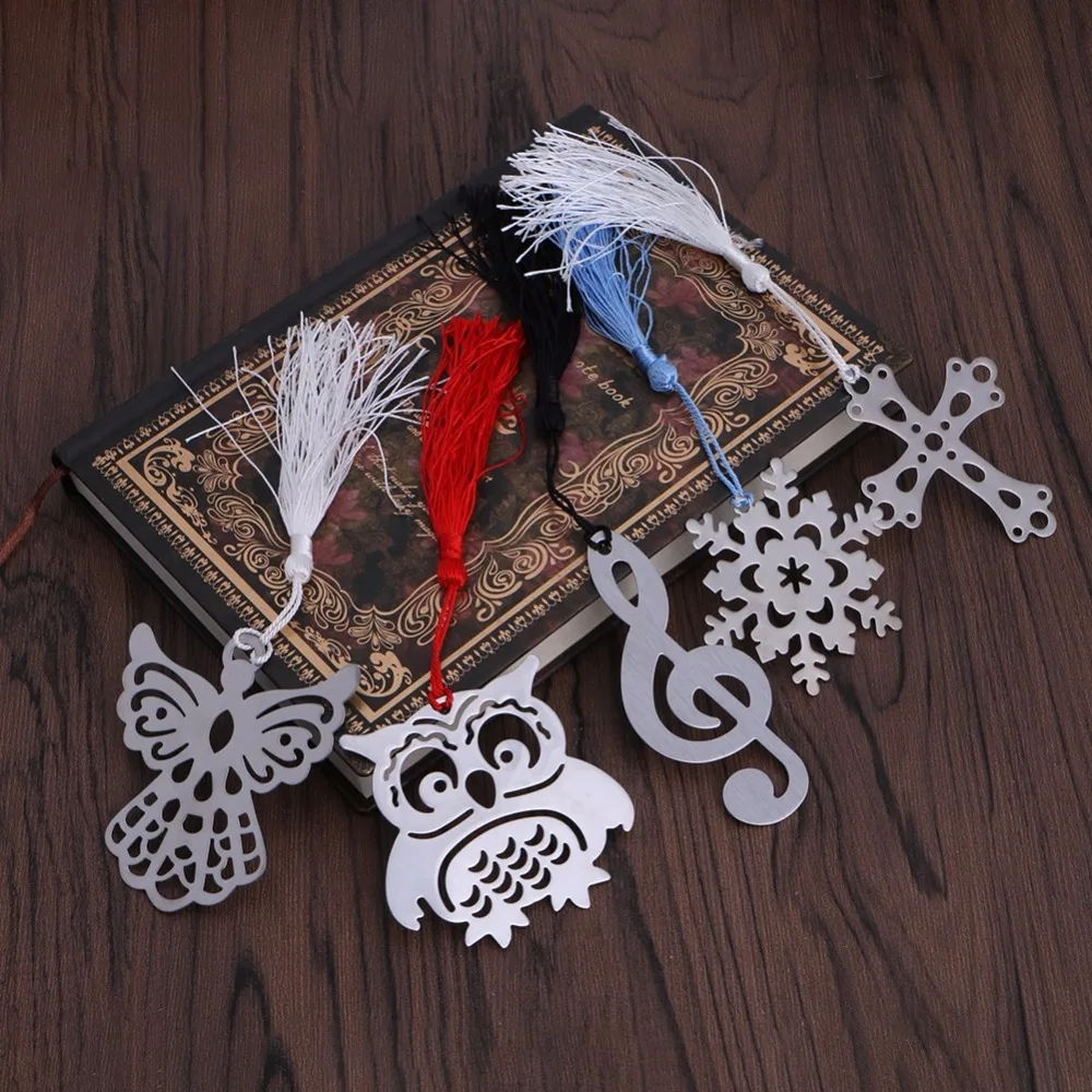 1 шт. стильная мини-Закладка канцелярские принадлежности серебряный цвет