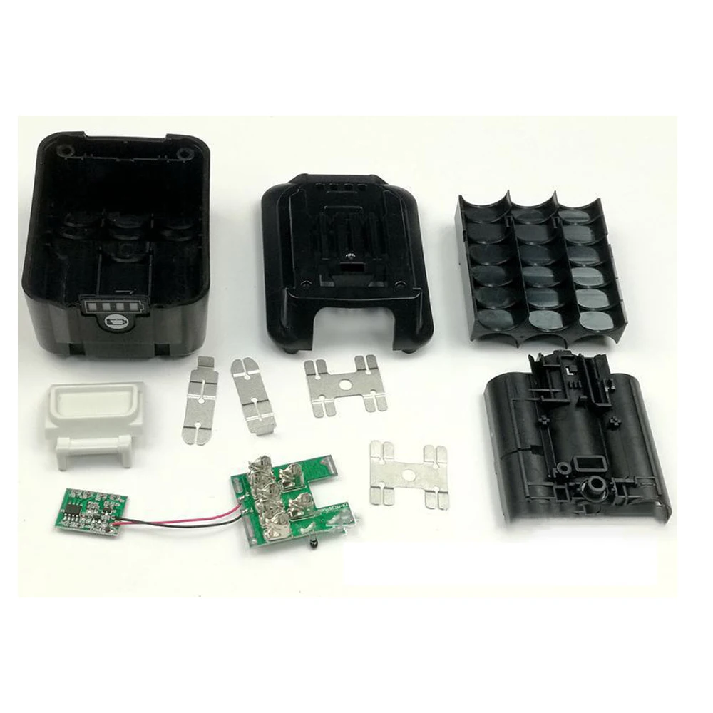 BL1015 Li-ion Battery Case Charging Protection Circuit Board PCB LED Indicator Label Box for Makita 10.8V 12V BL1020 BL1041