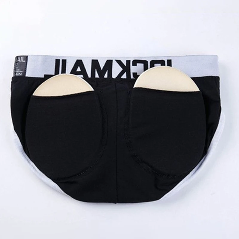 

Letter Print Men Briefs New Padded Low Rise Sexy Underpants Seamless Breathable Solid Color Male Lingerie