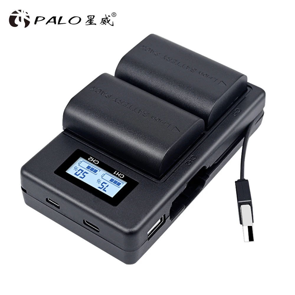 LP E6 LPE6 E6N батарея + LCD двойное зарядное устройство для Canon EOS 5DS R 5D Mark II III 6D 7D 70D 80D 60D