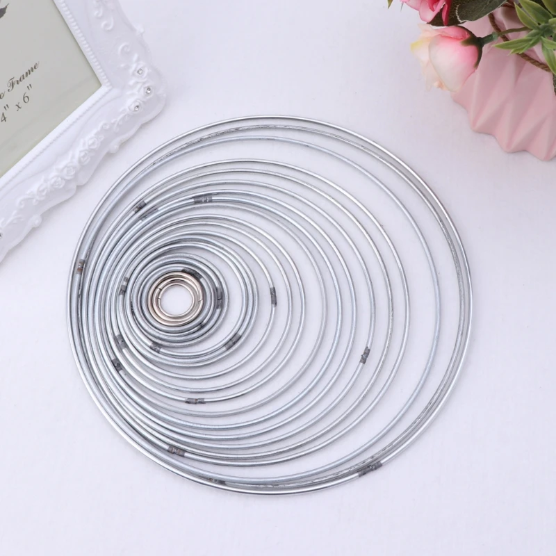 

22pcs/set Metal Hoop Dreamcatcher Ring Wall Hanging Macrame Craft