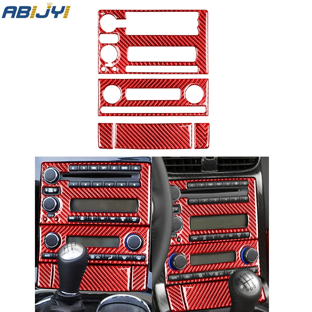 

Car Accessories Interior Decoration Carbon Fiber Stickers Central Control Panel D 5PCS For Chevrolet Corvette C6 2005-2007