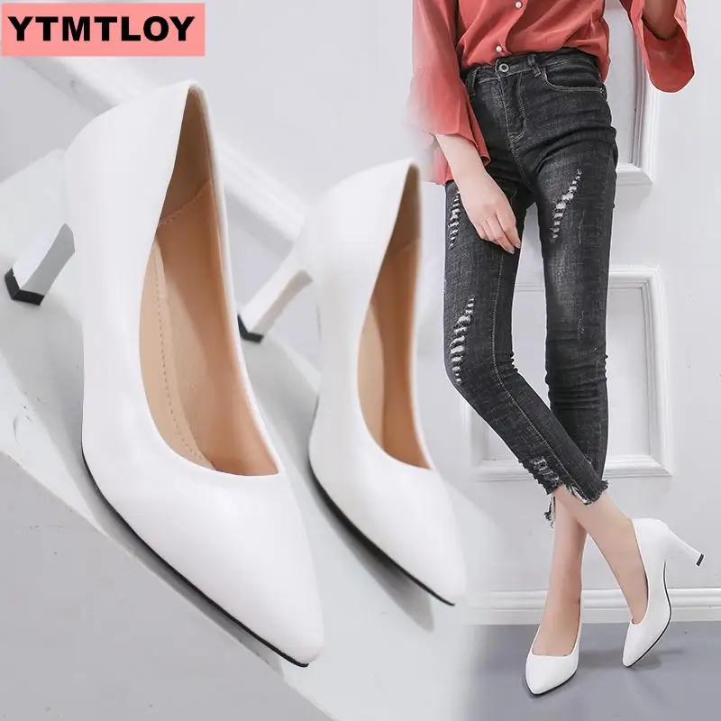 Лидер продаж Женская обувь Туфли с острым носком Свадебные туфли-лодочки на