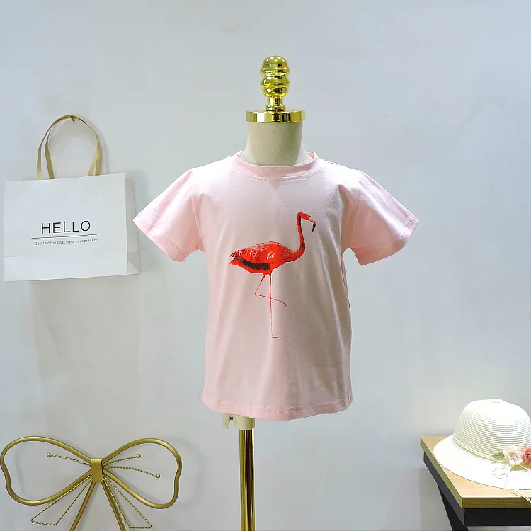 Топы с Фламинго + платье пачка 2 шт. на день рождения для девочек детские платья