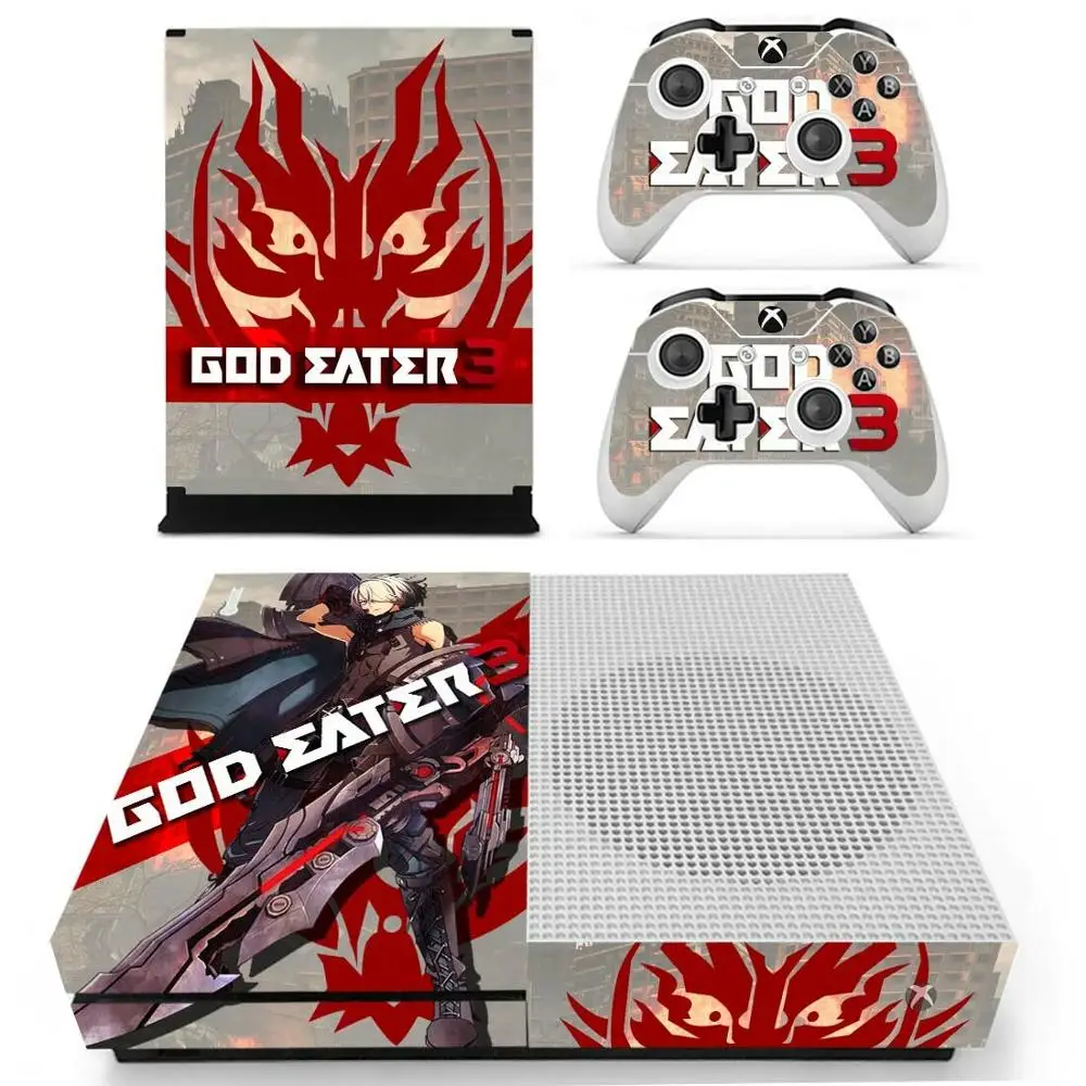 Наклейка s God Eater для Xbox One S кожа Виниловая Pegatina one тонкая консоль и два контроллера