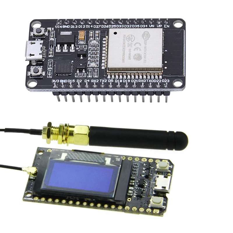2 шт. Bluetooth Wifi ESP 32 модуль для разработки Lora 868Mhz ESP32 Oled 5.5X2.8X0.3CM & 0 96