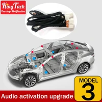 for tesla model 3 interior modification accessories audio activation upgrade modification 8 liters 14 car speaker cable