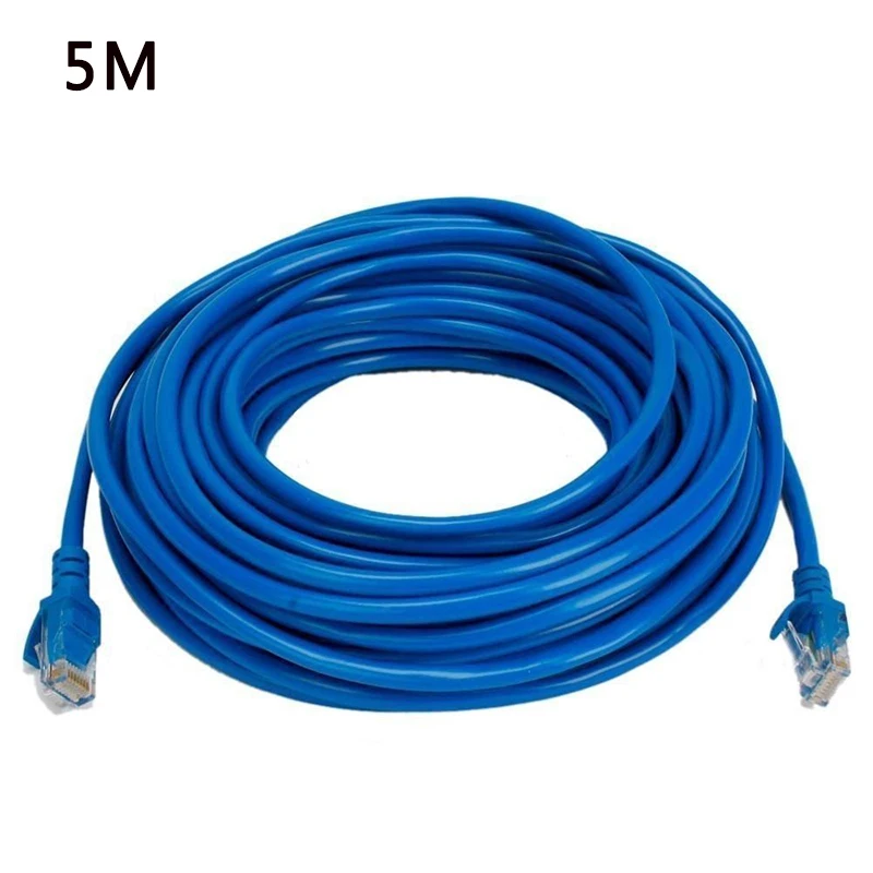 

5M RJ45 Ethernet Cable for Cat5e Cat5 Internet Network Patch LAN cable Cord for PC Computer Cables Blue