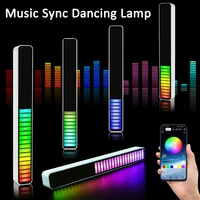 music sync led lights app control voice activated pickup rhythm lamp sound control atmosphere rgb light bar for car party decor