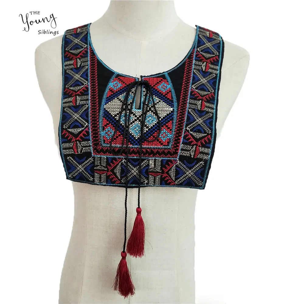 Fashion DIY Ethnic Style Lace Neckline Sewing Fabric Collar Embroidery Applique Decoration Dresses Accessories Scrapbooking | Дом и сад