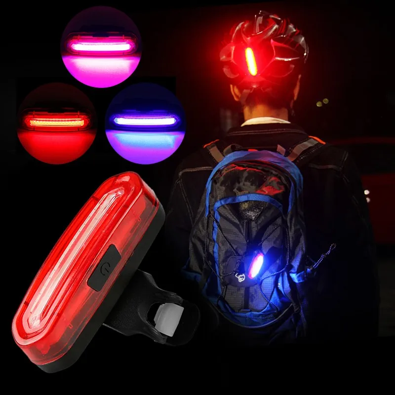 

Bike Light USB Rechargeable 300 Lumens 3 Modes Bicycle Lamp Light Front Headlight With Wolf Star Taillight Light