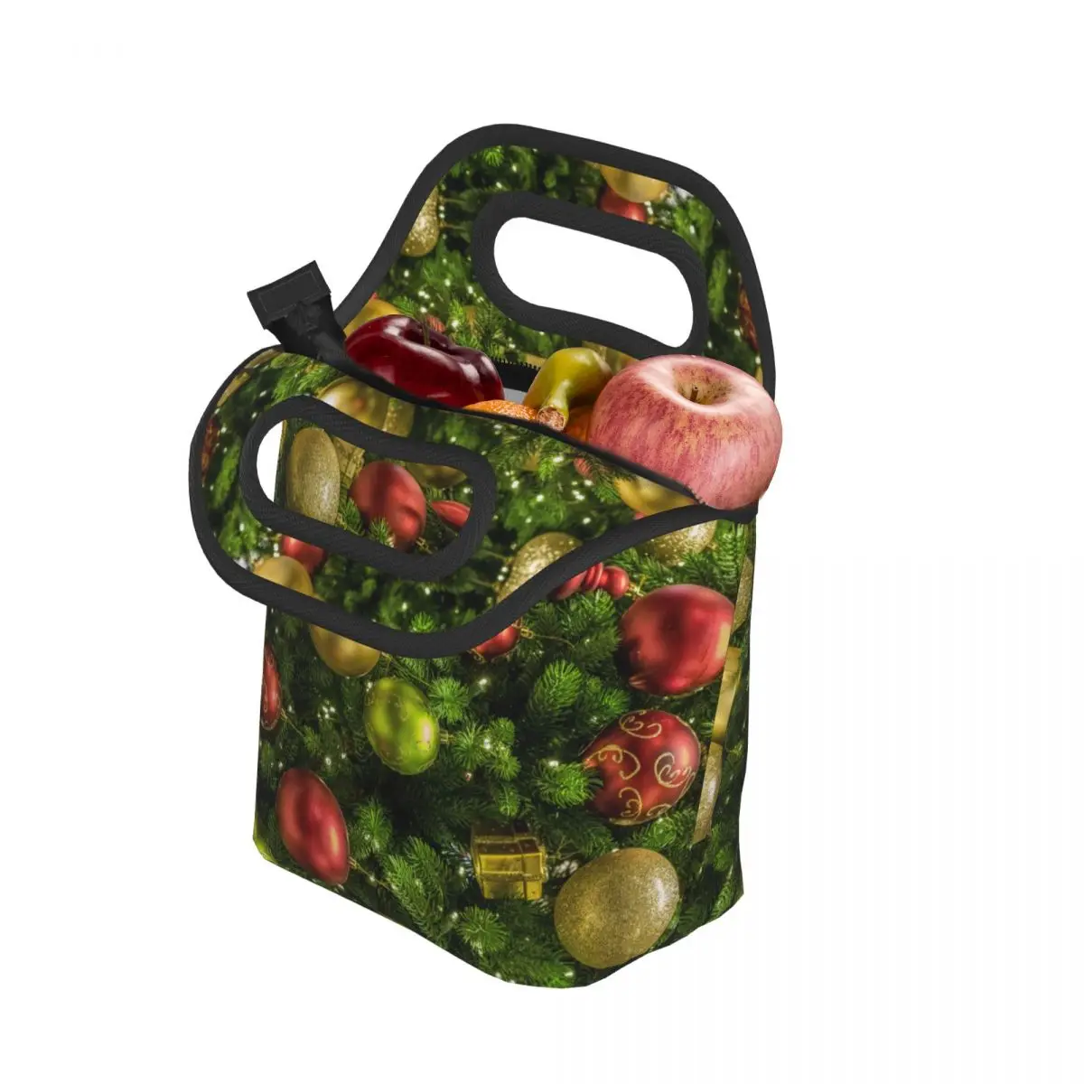 

Рождественская елка, украшение, блестящая унисекс сумка для ланча