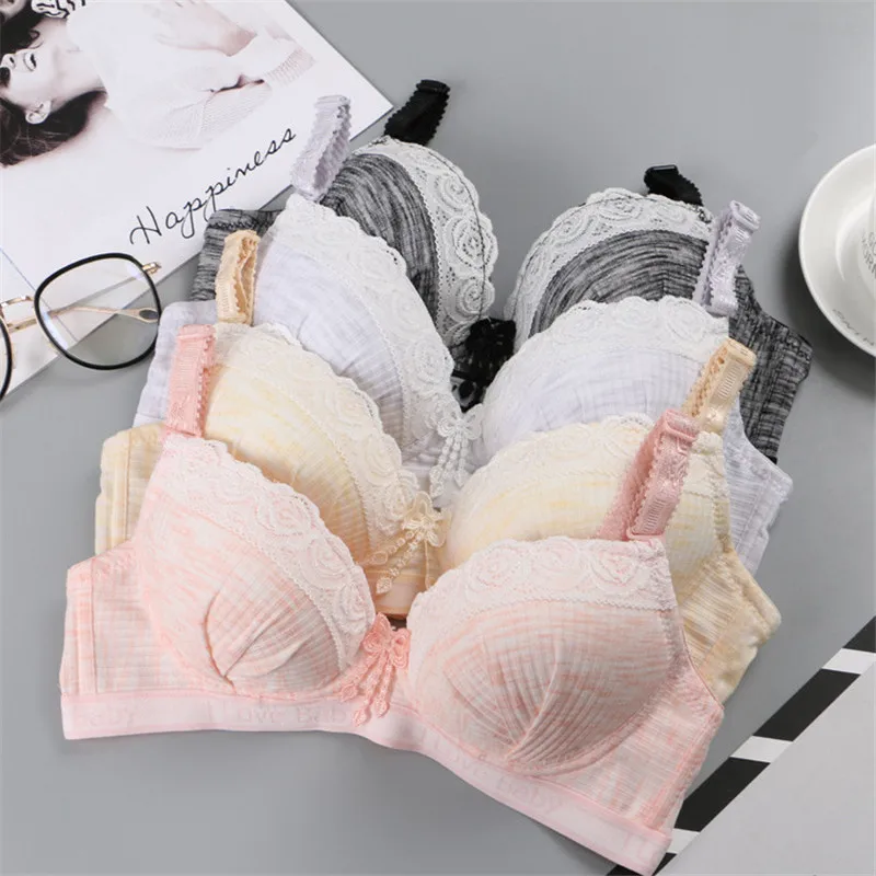 Нижнее белье для девочек подростков Кружевные маленькие бюстгальтеры