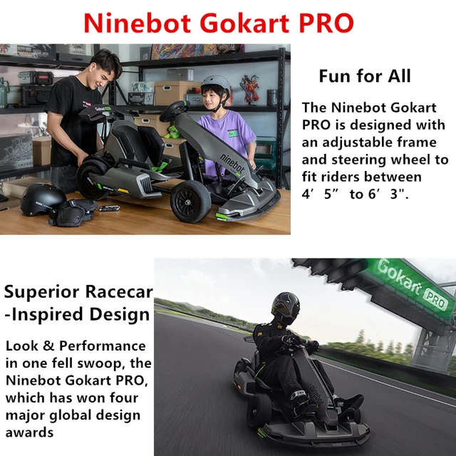Presale Ninebot von Segway Electric Gokart Pro 4800W für Kinder und  Erwachsene 40 km/h Outdoor Race Pedal Go Karting Self Balance Scooter -  AliExpress