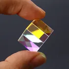 Кубики CMY Op-tic Pr-ism, 2 шт., оптическая стеклянная призма, дисперсионный шестигранный яркий светильник RGB, комбинированный кубик для физики и декора