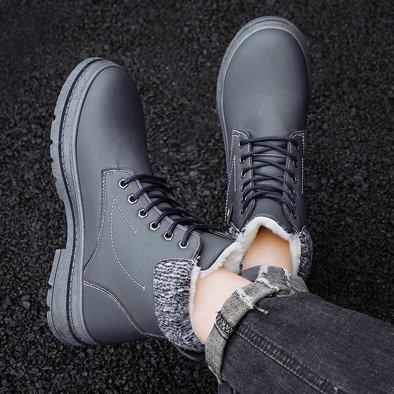 2021 Hot Sales Men Tennis Shoes Warm Plush Casual leather Shoes Man Sneakers Designer Adult Male Breathable Shoes Sport Footwear