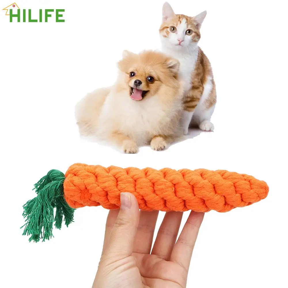 

Dog Supplies Dog Toys Pet Outdoor Training Tooth Cleaning Carrot Shape Rope Puppy Chew Toys Creative