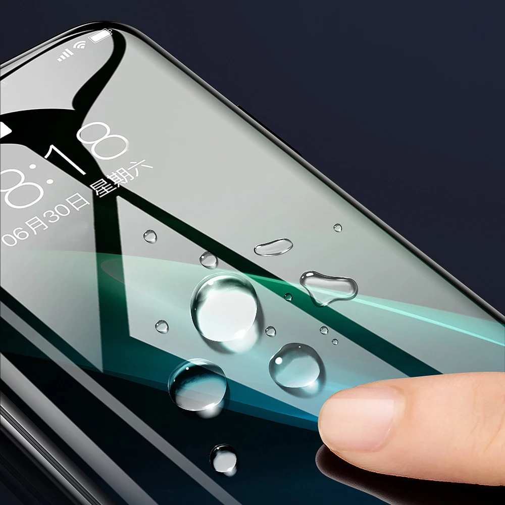 9D протектор экрана телефона Закаленное стекло пленка для iphone X 7 6 8 6S plus 11 Pro XS XR XS Max полный закругленный протектор экрана пленка