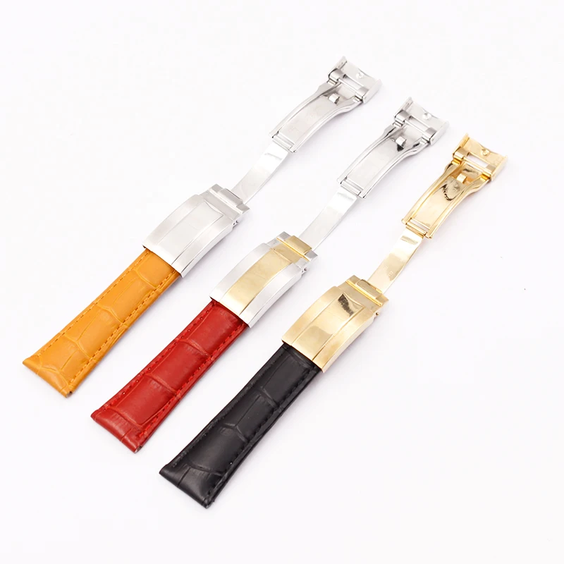 Ремешок для часов из крокодиловой кожи подходит Rolex с зелеными водными