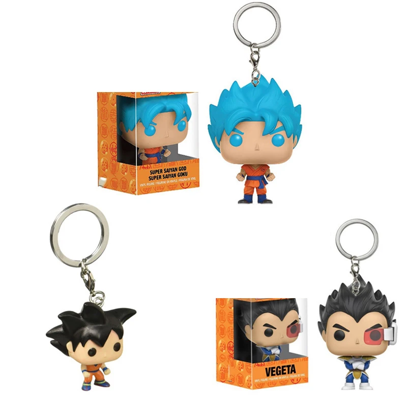Экшн фигурка Funko 4 см Dragon ball Z GOKU & VEGETA коллекционная игрушка для детей в розничной
