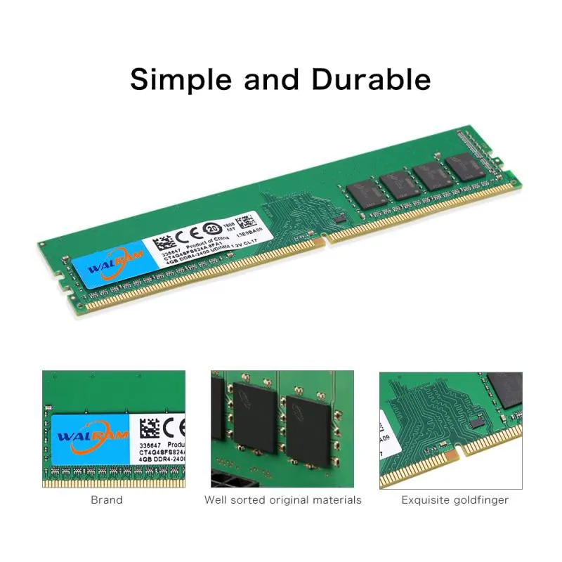 ОЗУ для ПК WAL память компьютера Тип памяти-ddr4 частота-2133 МГц/2400 МГц/2666 МГц объем