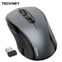 TeckNet 2,0 USB Беспроводная мышь компьютер с 2,4G беспроводной приемник мыши 2000 dpi 10M супер мышь для компьютера беспроводной ПК ноутбук
