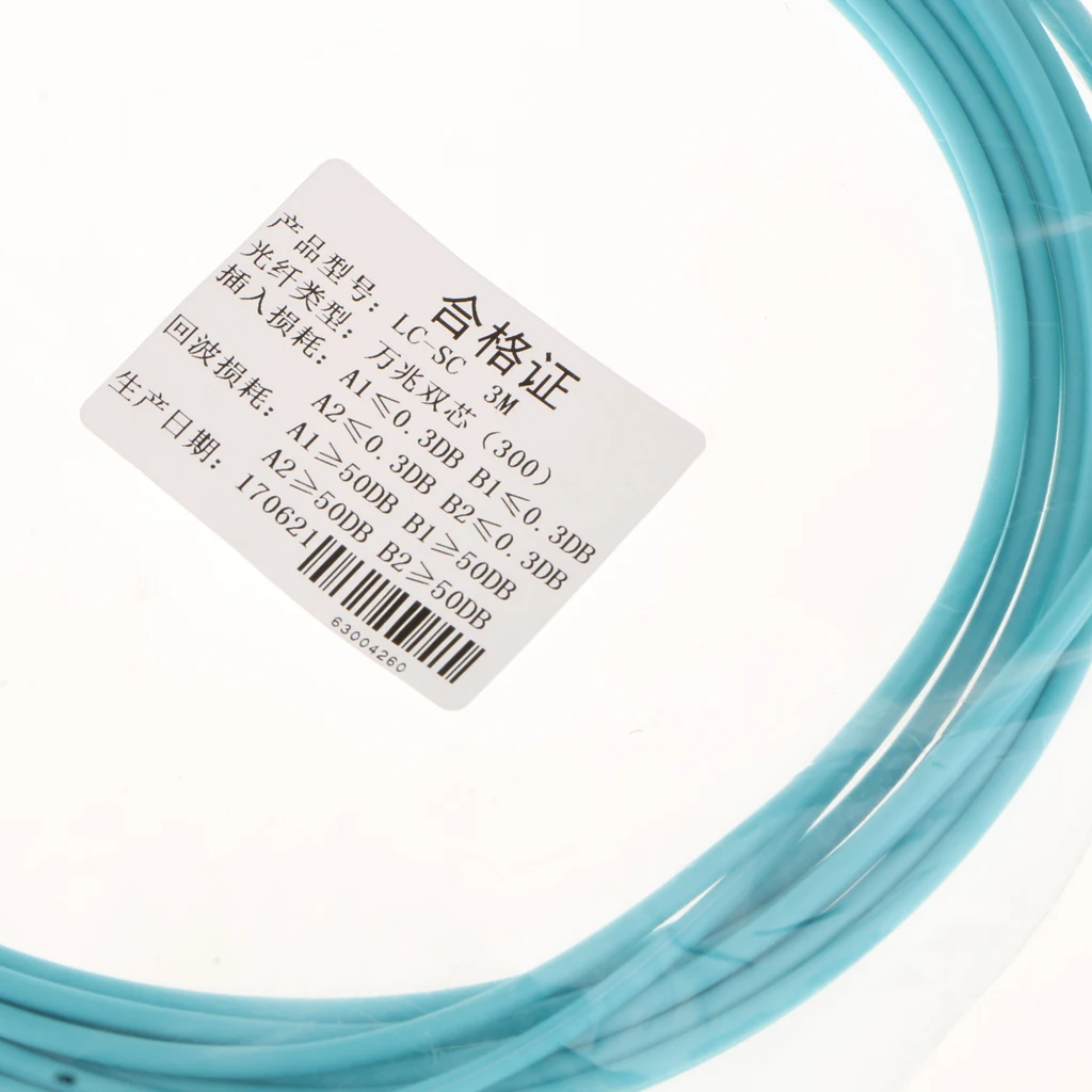 

LC to SC 10 Gb Dual Core Fiber Cables Fiber Optic Jumper 50 125 Multimode Fiber Cable LC-SC Optical Toslink Cable