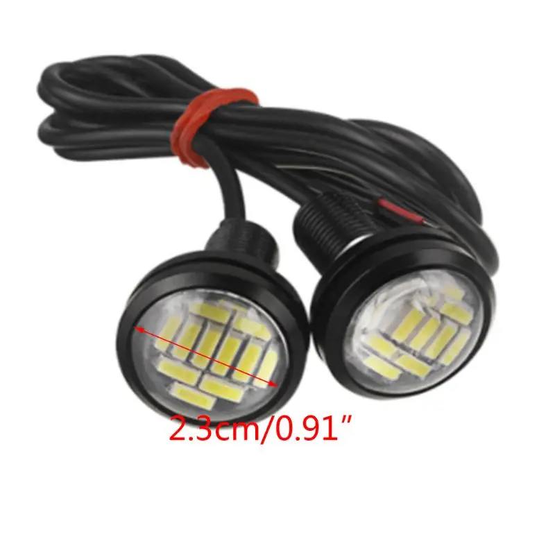 

2pcs Daytime Running Lights DRL Bulb Eagle Eye LED Reversing Parking Signal Lamp
