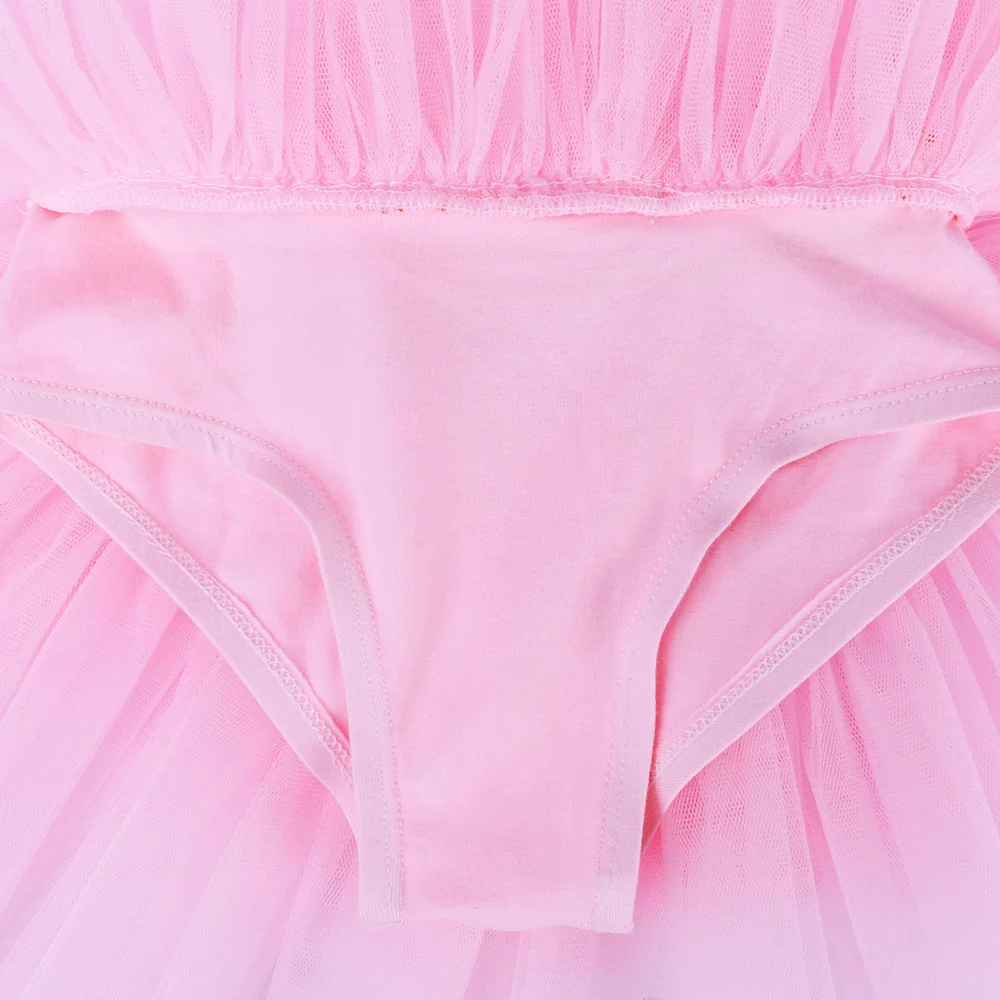 

Girls Ballet Tutu Tulle Dress Sleeveless Gymnastics Leotard Diamond Pink Bow Pattern Ballet Leotard For Girl Ballerina