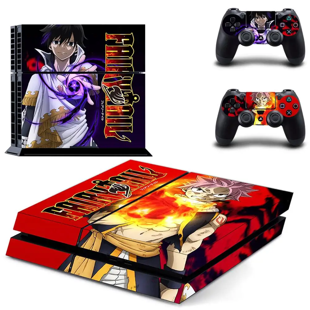 Стикеры в стиле аниме Fairy Tail для PS4 s PlayStation 4 стикеры консоли и контроллера Скины
