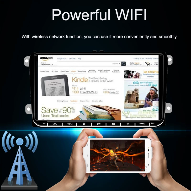 Wifi MirrorLink 2 Din 9 &quotАвтомобильная магнитола для Android Iphone Мультимедиа gps навигация Bora