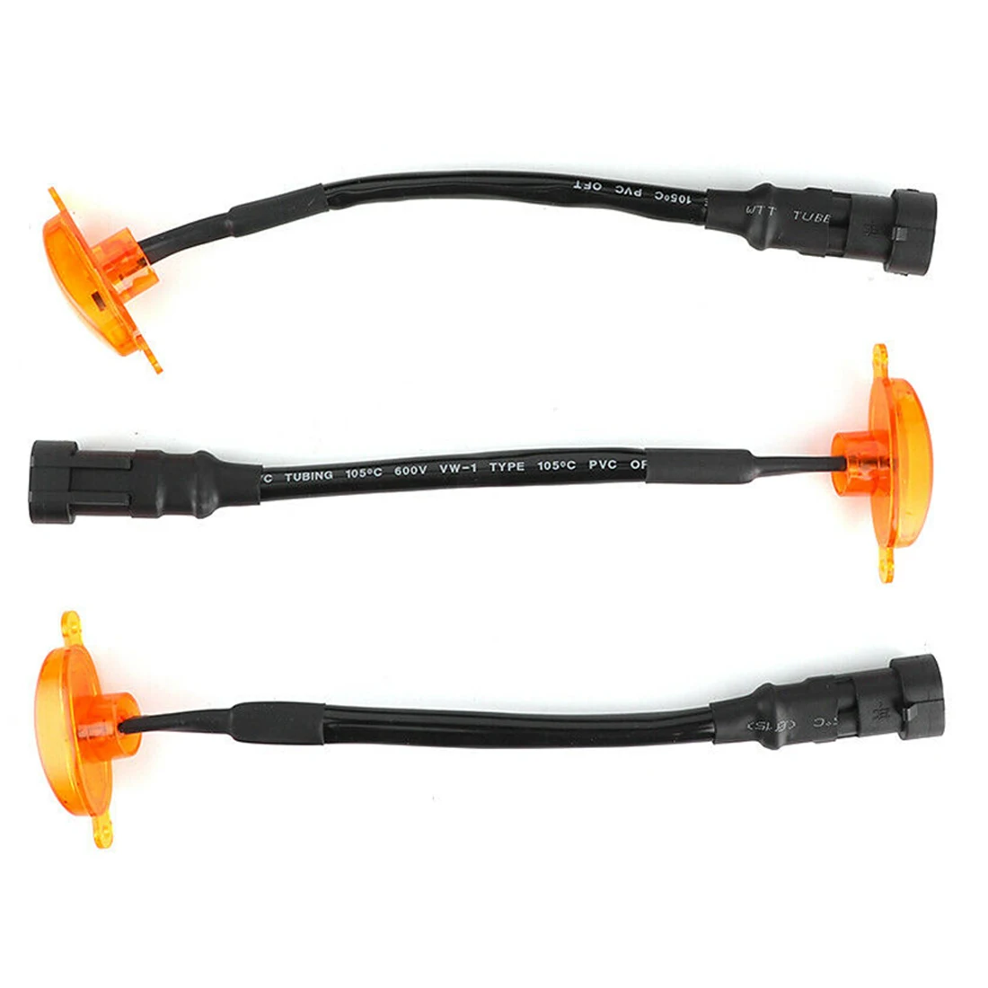

3 Pcs Universal Amber LED Grille Lights Raptor Style Front Grill Day Light For Ford Pickup Truck Toyota