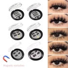1 пара 3D Магнитных ресниц ручной работы норковые ресницы натуральные густые удлиненные Накладные ресницы Многоразовые Накладные ресницы Косметика