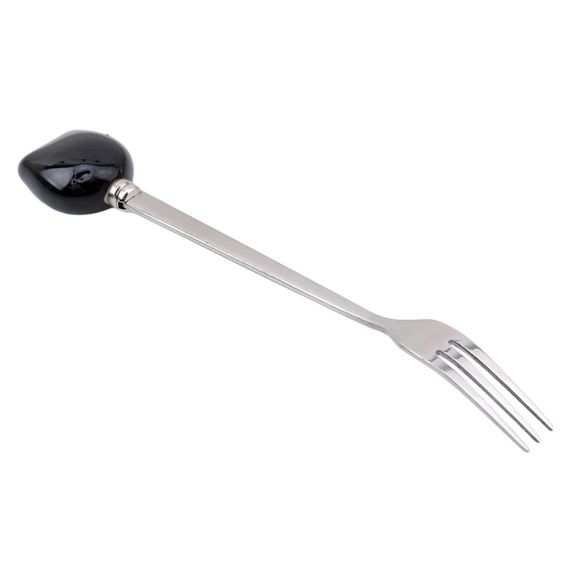 

Lovely Flatware Kitchen Tool Ice Cream Cartoon Fork Spoon Stainless Steel Coffee Spoon Cat Ceramic Spoon Teaspoon