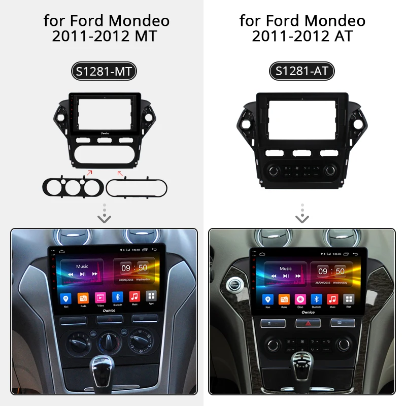 Ownice Octa Core Android 9.0 Car 2 Din Radio DVD GPS Navi carplay DSP 4G LTE SPDIF Auto Head unit For Ford Mondeo 2011 2012 | Автомобили и