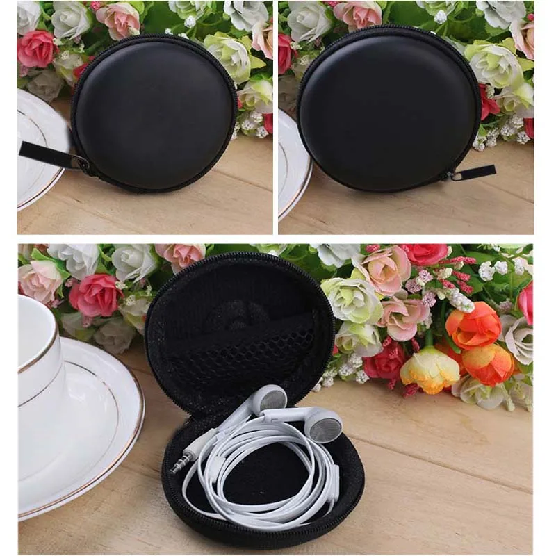 Мини чехол для кабеля сумка наушников органайзер портативный футляр защита от