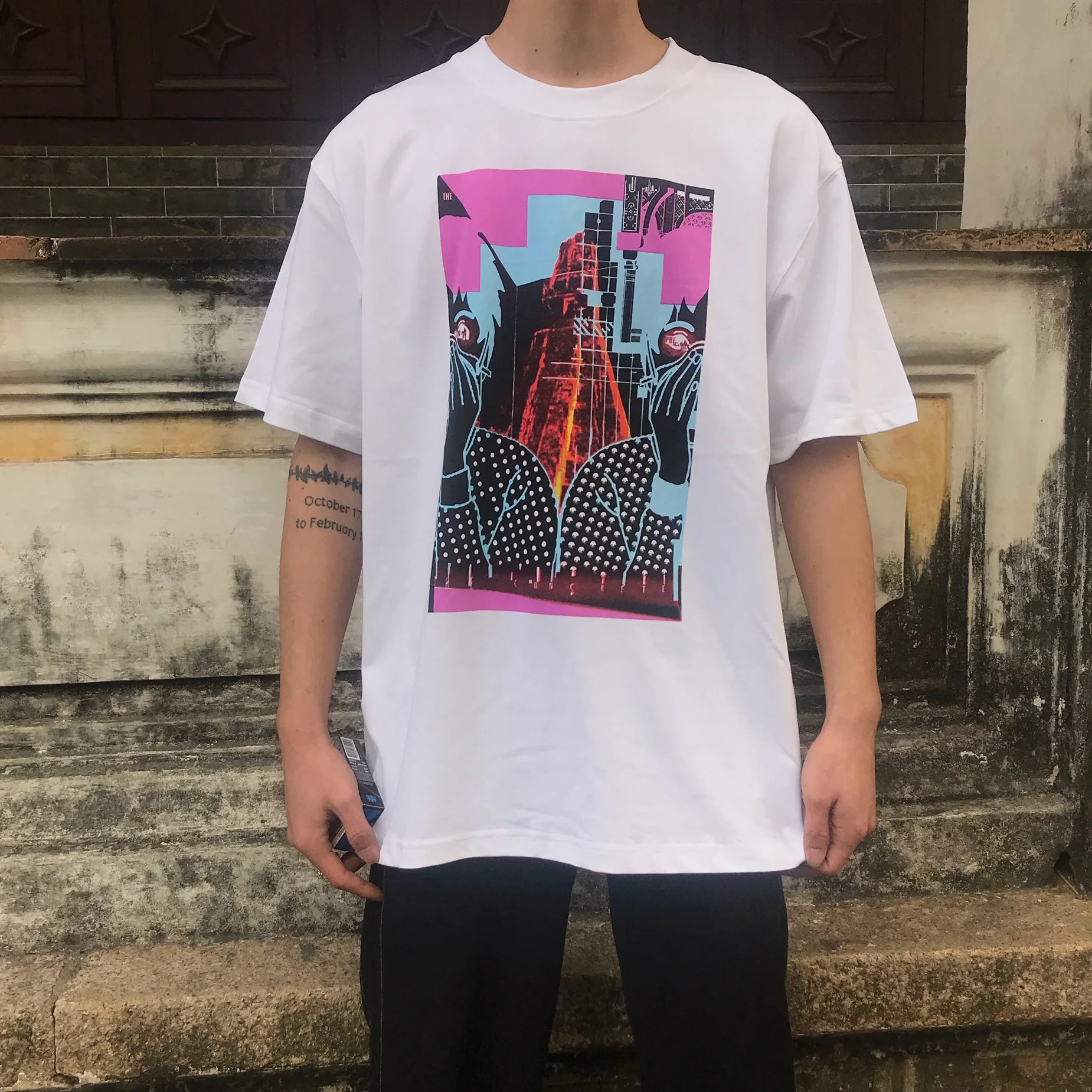 2020 футболка CAVEMPT летние весенние мужские и женские футболки женская с принтом в