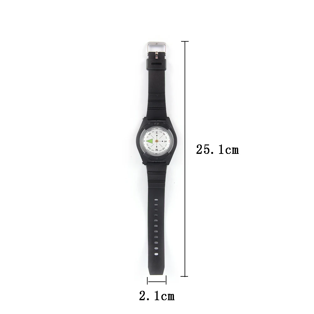 Высококачественные походные часы 2018 черный ремешок тактический компас на