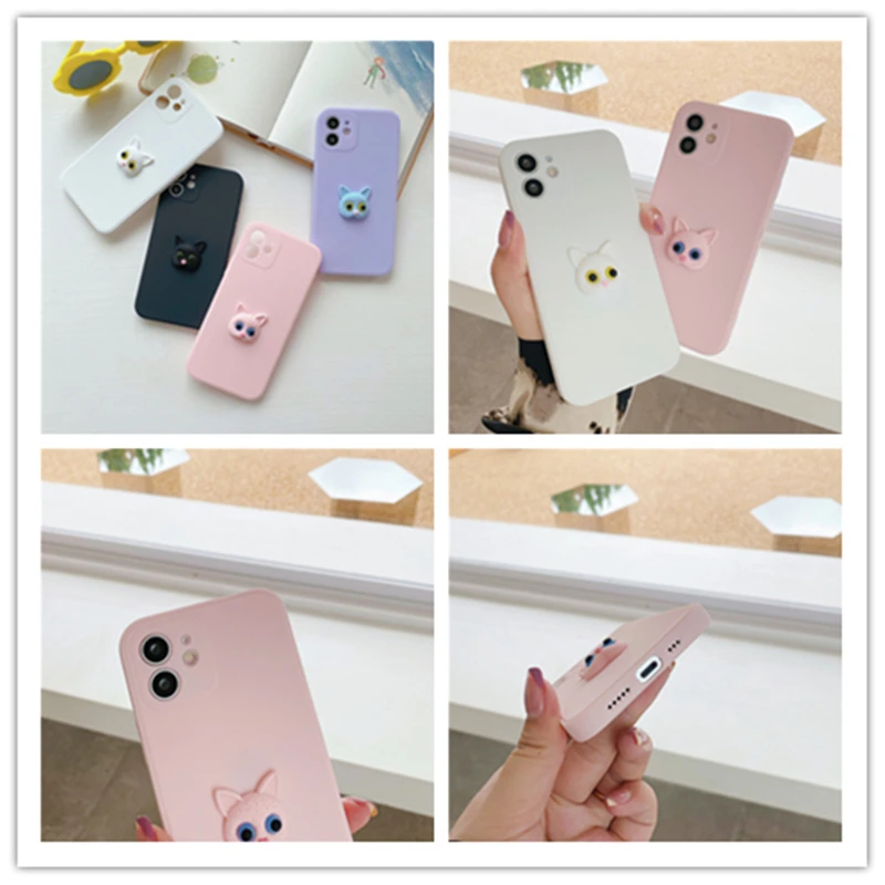 

Luminous Cartoon 3D Animals TPU Soft Shell Protective Cover Capa Phone Case For iPhone 13 12 11 Pro Max XSMAX XR X SE 2 8 7 Plus