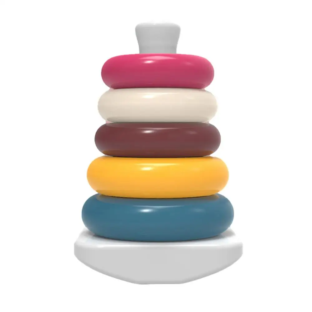 

6 PCS Baby Stacking & Nesting Toys Soft Stacking Blocks Ring Stacker Baby Montessori Sensory Toys Early Learning Toys For Bab