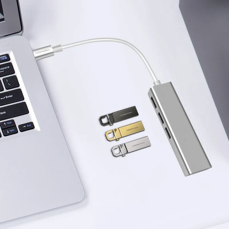 Сетевой адаптер USB 3 0 Type c Ethernet 1000 Мбит/с RJ45 usb с портами разветвитель для MacBook