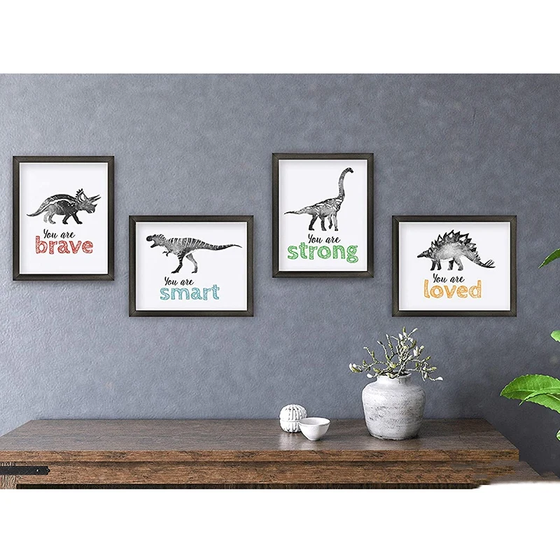 Настенная картина в виде динозавра для маленьких мальчиков постеры детской