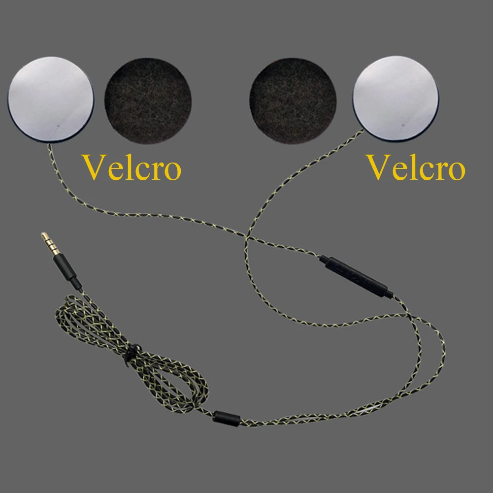 

Helmet Headphones Motorcycle Volume Control Outdoors Plug Wire Cycling Adjustable Durable Listen To Music Skiing Sports