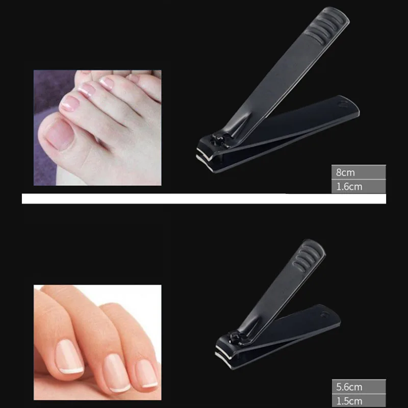 

4Pcs Professional Stainless Steel Nail Clipper Cutter Toenail Cutting Machine Trimmer Pedicure Scissors Manicure Tools