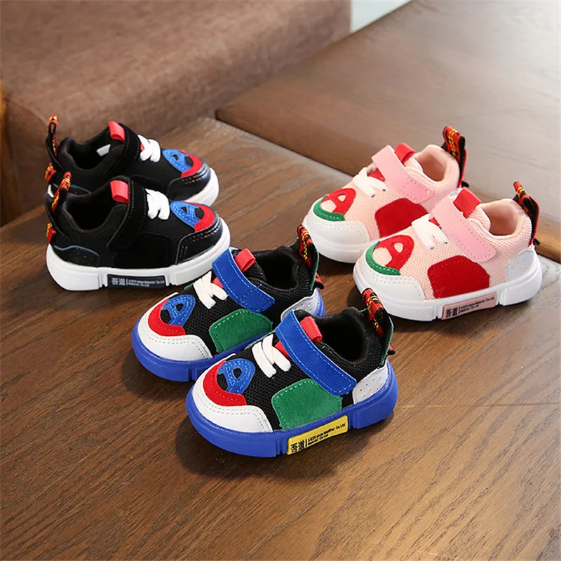 Новинка 2019 года спортивная детская обувь мягкие Нескользящие Детские кроссовки