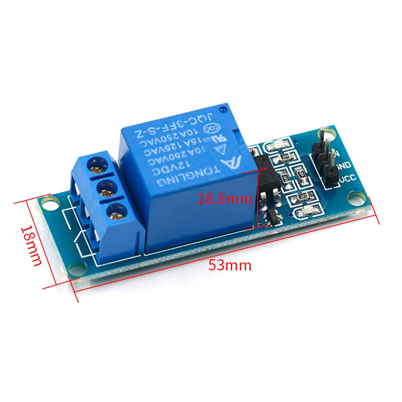 1 Channel 12V relay module with optical coupling isolation MCU expansion board high / level trigger | Обустройство дома