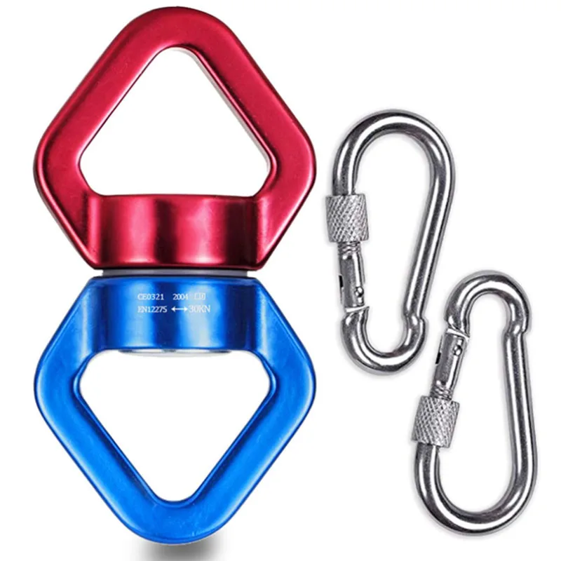 

New-Outdoor Rock Climbing Rotating Universal Ring Aerial Yoga Universal Ring Connecting Ring Thousand Hammock Rotating Ring