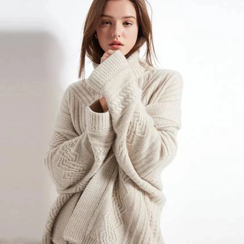 

2021 New Women Warm Knitted Cardigan Female Casual Criss-Cross Belt Turn Down Collar White Sweater Women Cotton Knitwear femal
