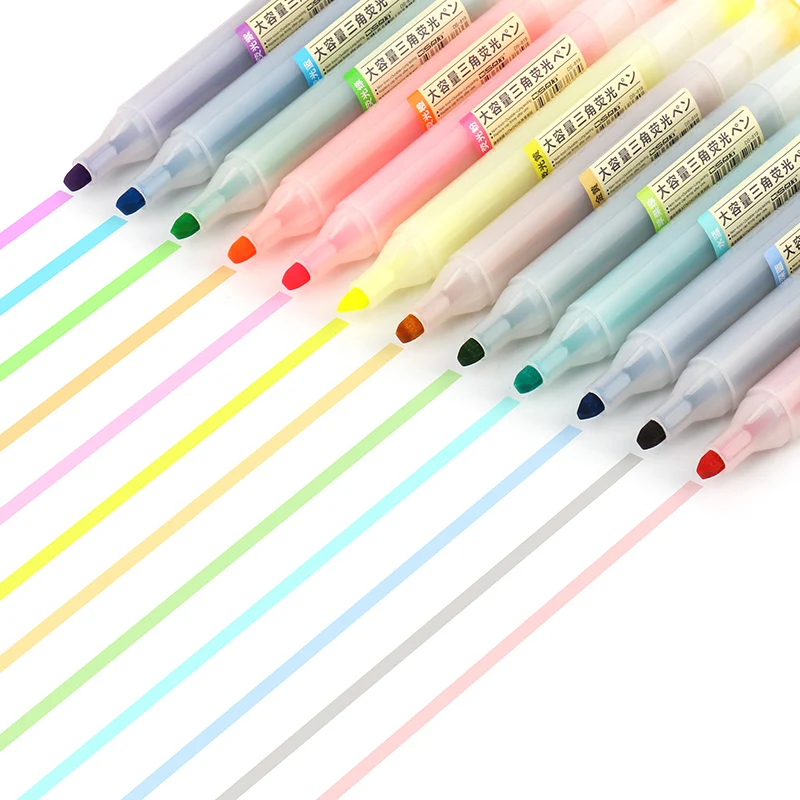 Треугольник большой емкости чернильный маркер фломастер яркие цвета неоновые