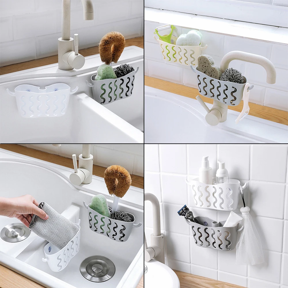 Без перфорации подвесная корзина на присоске смеситель губка для хранения
